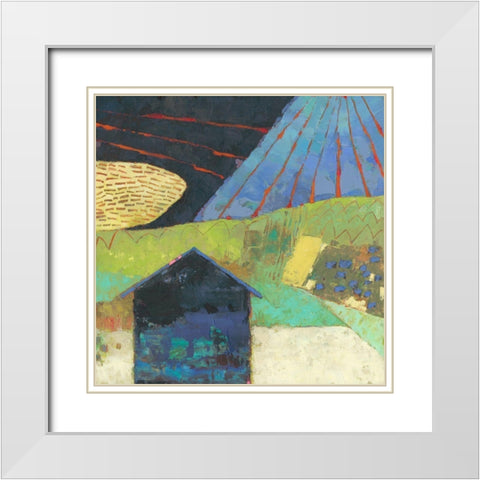 Bear Valley Barn III White Modern Wood Framed Art Print with Double Matting by Jachimiec, Sue