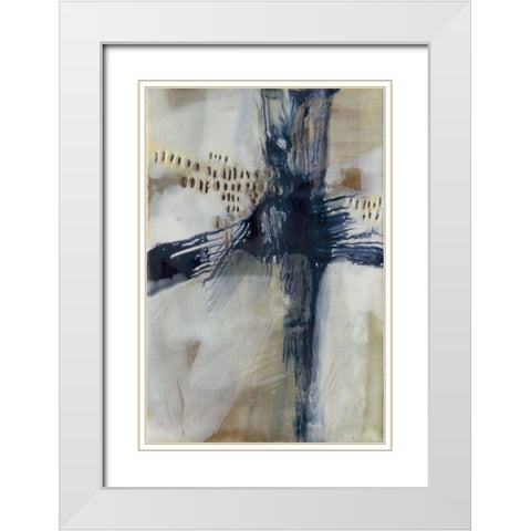 Gage III White Modern Wood Framed Art Print with Double Matting by Jachimiec, Sue