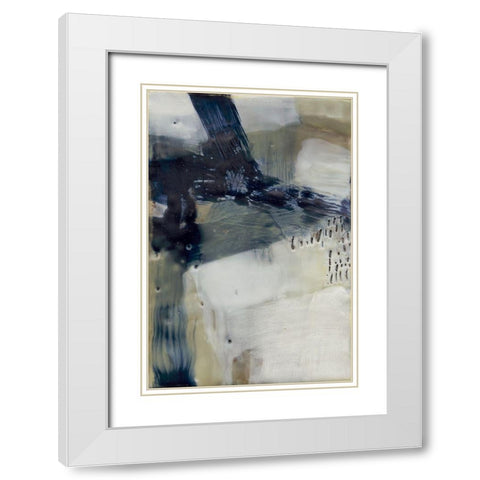Gage IV White Modern Wood Framed Art Print with Double Matting by Jachimiec, Sue