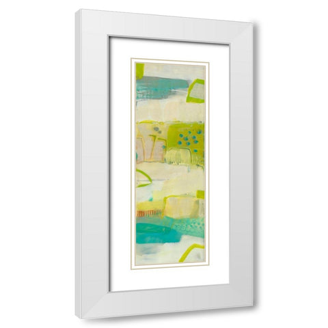 Abroad I White Modern Wood Framed Art Print with Double Matting by Jachimiec, Sue
