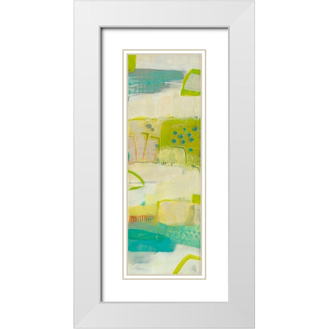 Abroad I White Modern Wood Framed Art Print with Double Matting by Jachimiec, Sue