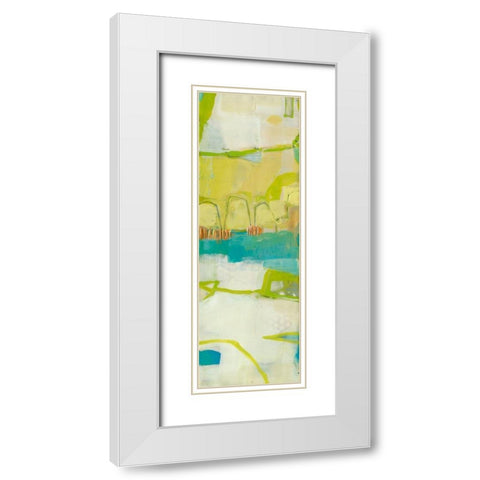 Abroad II White Modern Wood Framed Art Print with Double Matting by Jachimiec, Sue