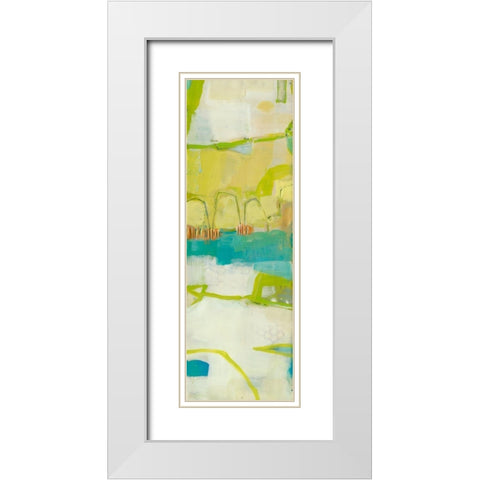 Abroad II White Modern Wood Framed Art Print with Double Matting by Jachimiec, Sue
