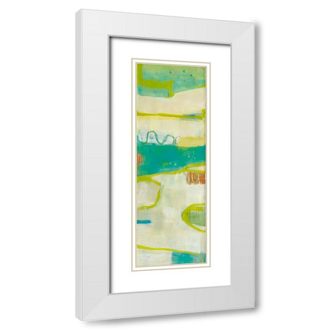 Abroad III White Modern Wood Framed Art Print with Double Matting by Jachimiec, Sue