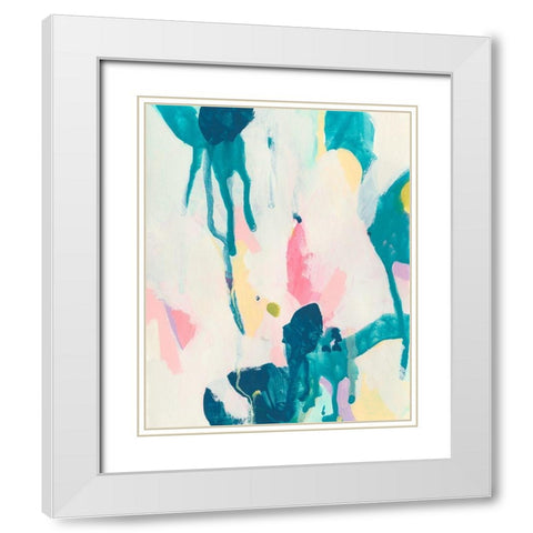 Bright Vibe I White Modern Wood Framed Art Print with Double Matting by Vess, June Erica