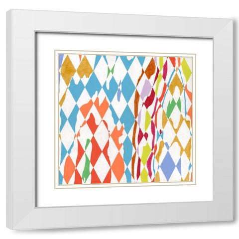 New Years Eve White Modern Wood Framed Art Print with Double Matting by Galapon, Nikki