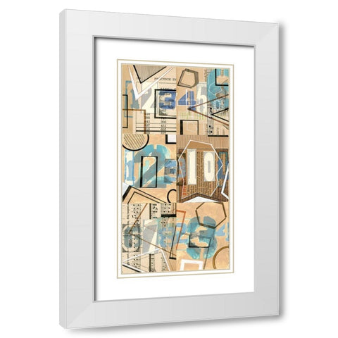 Numbers I White Modern Wood Framed Art Print with Double Matting by Galapon, Nikki