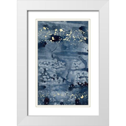 Spindrift I White Modern Wood Framed Art Print with Double Matting by Binder, Vanessa