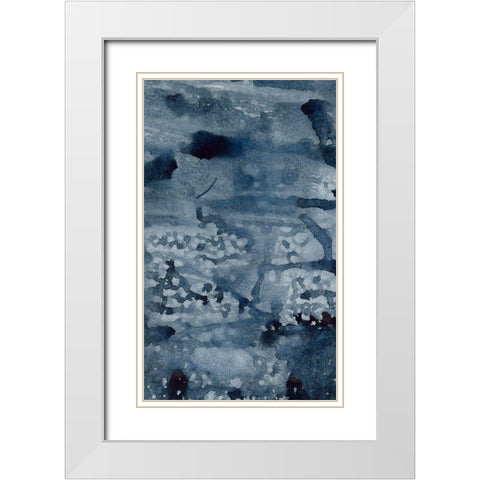 Spindrift I White Modern Wood Framed Art Print with Double Matting by Binder, Vanessa