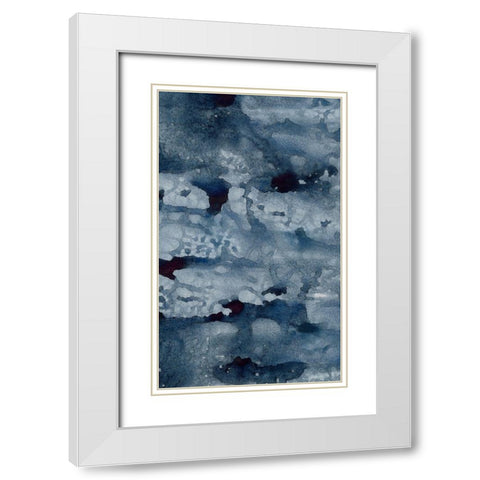 Spindrift II White Modern Wood Framed Art Print with Double Matting by Binder, Vanessa