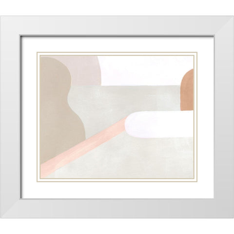 Light Landscape I White Modern Wood Framed Art Print with Double Matting by Popp, Grace
