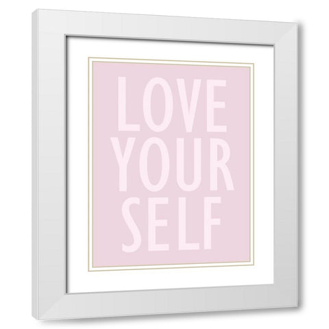 Simple Sentiment I White Modern Wood Framed Art Print with Double Matting by Borges, Victoria