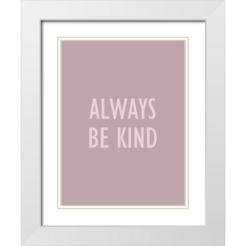 Simple Sentiment II White Modern Wood Framed Art Print with Double Matting by Borges, Victoria