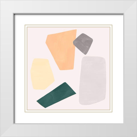 Curio IV White Modern Wood Framed Art Print with Double Matting by Scarvey, Emma