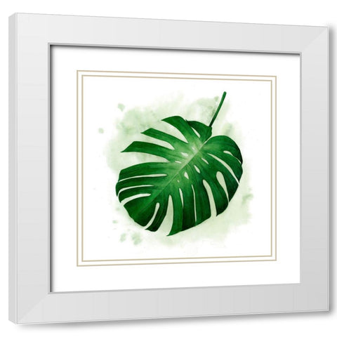 Palm Wash II White Modern Wood Framed Art Print with Double Matting by Popp, Grace