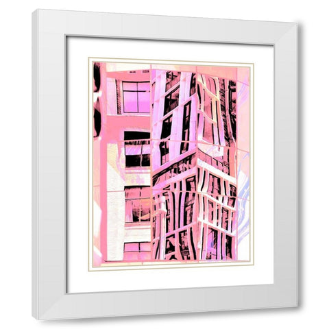 Urban Pastels II White Modern Wood Framed Art Print with Double Matting by Bane, Eva