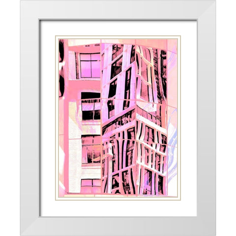 Urban Pastels II White Modern Wood Framed Art Print with Double Matting by Bane, Eva