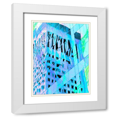 Urban Pastels IV White Modern Wood Framed Art Print with Double Matting by Bane, Eva