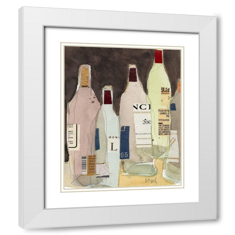 Wines and Spirits IV White Modern Wood Framed Art Print with Double Matting by Dixon, Samuel