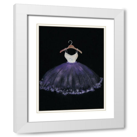 Pastel Tutu I White Modern Wood Framed Art Print with Double Matting by Moore, Regina