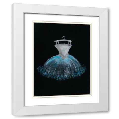 Pastel Tutu II White Modern Wood Framed Art Print with Double Matting by Moore, Regina