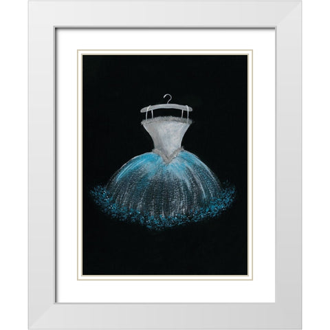Pastel Tutu II White Modern Wood Framed Art Print with Double Matting by Moore, Regina
