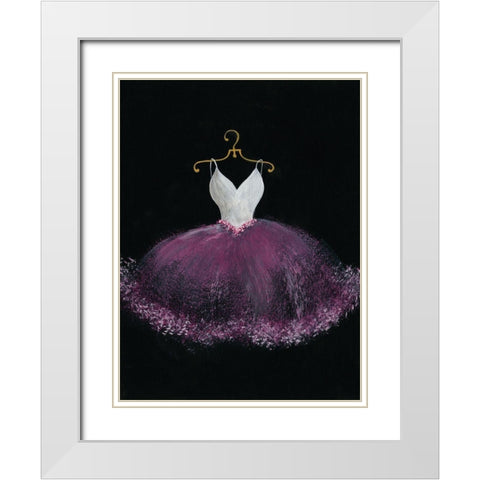 Pastel Tutu III White Modern Wood Framed Art Print with Double Matting by Moore, Regina