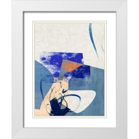 Night Fragment I White Modern Wood Framed Art Print with Double Matting by Wang, Melissa