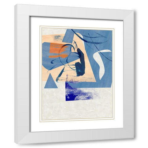 Night Fragment II White Modern Wood Framed Art Print with Double Matting by Wang, Melissa
