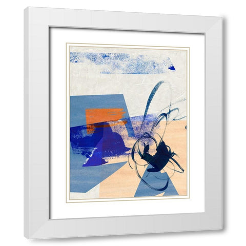 Night Fragment III White Modern Wood Framed Art Print with Double Matting by Wang, Melissa
