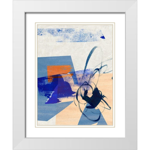 Night Fragment III White Modern Wood Framed Art Print with Double Matting by Wang, Melissa