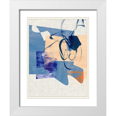 Night Fragment IV White Modern Wood Framed Art Print with Double Matting by Wang, Melissa