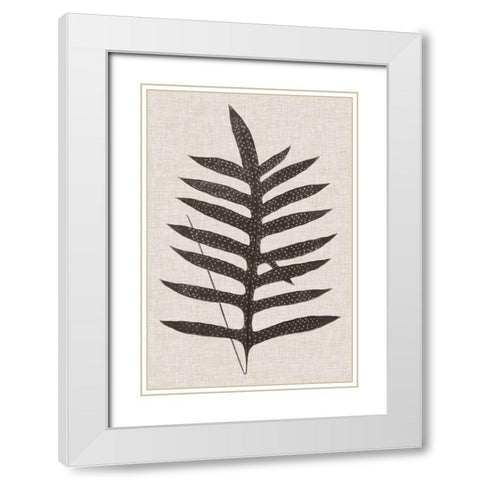 Custom Fern Family VIII (LG) White Modern Wood Framed Art Print with Double Matting by Lowe