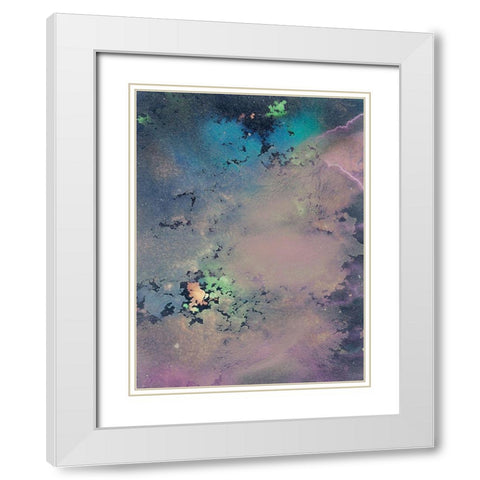 Cosmic Unicorn II White Modern Wood Framed Art Print with Double Matting by Ilosky, Pam