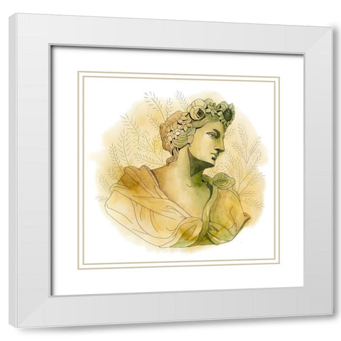 Garden Goddess III White Modern Wood Framed Art Print with Double Matting by Popp, Grace
