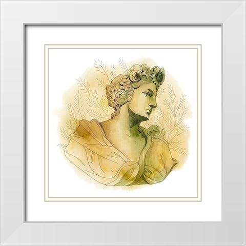 Garden Goddess III White Modern Wood Framed Art Print with Double Matting by Popp, Grace