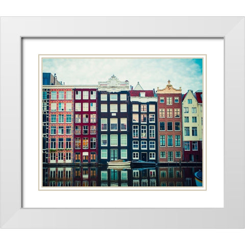Canal Vibes I White Modern Wood Framed Art Print with Double Matting by Quintero, Sonja