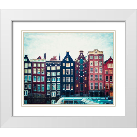 Canal Vibes II White Modern Wood Framed Art Print with Double Matting by Quintero, Sonja