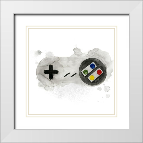 Gamer II White Modern Wood Framed Art Print with Double Matting by Popp, Grace