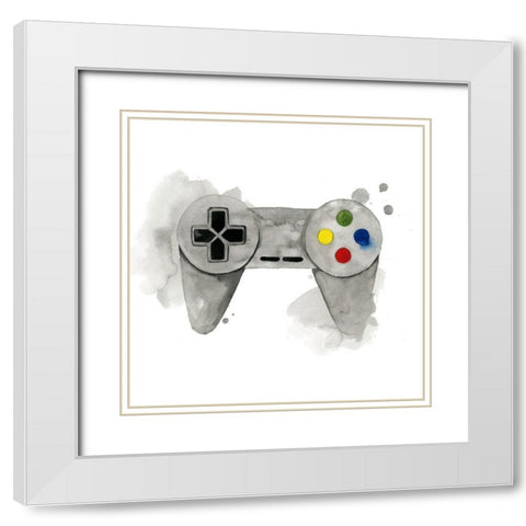Gamer III White Modern Wood Framed Art Print with Double Matting by Popp, Grace