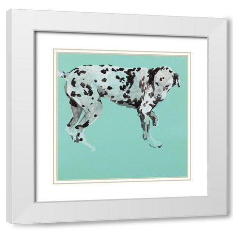 Pop Modern Dog I White Modern Wood Framed Art Print with Double Matting by A Very Modern Dog