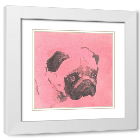 Pop Modern Dog IV White Modern Wood Framed Art Print with Double Matting by A Very Modern Dog