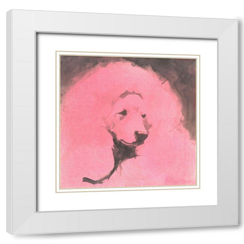 Pop Modern Dog VI White Modern Wood Framed Art Print with Double Matting by A Very Modern Dog