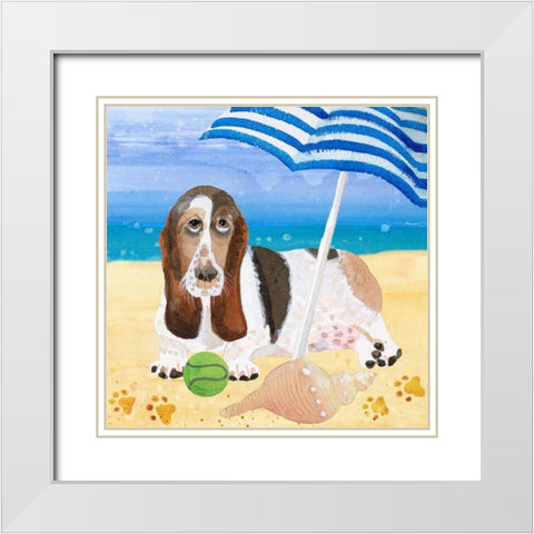 Ruffin It II White Modern Wood Framed Art Print with Double Matting by Ludwig, Alicia