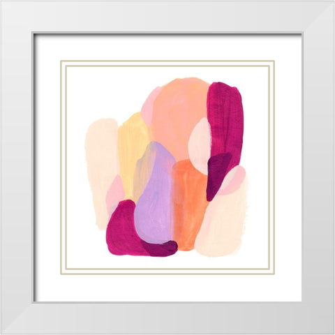 Piquant Forms I White Modern Wood Framed Art Print with Double Matting by Vess, June Erica