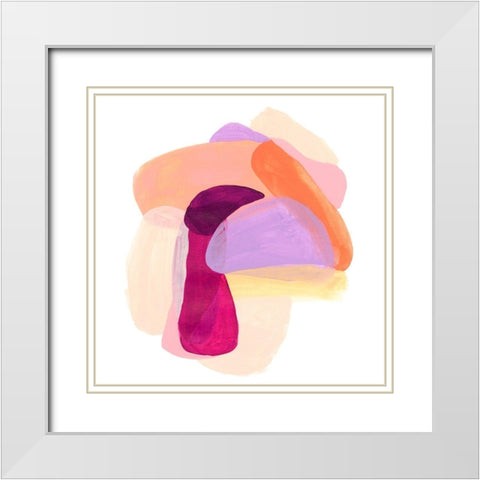 Piquant Forms II White Modern Wood Framed Art Print with Double Matting by Vess, June Erica