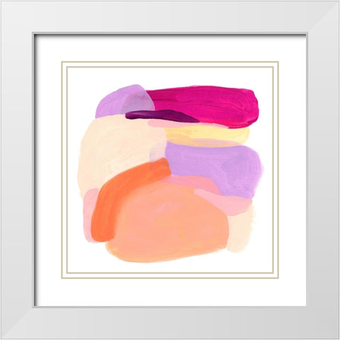 Piquant Forms III White Modern Wood Framed Art Print with Double Matting by Vess, June Erica