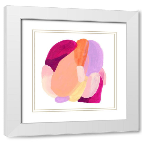 Piquant Forms IV White Modern Wood Framed Art Print with Double Matting by Vess, June Erica