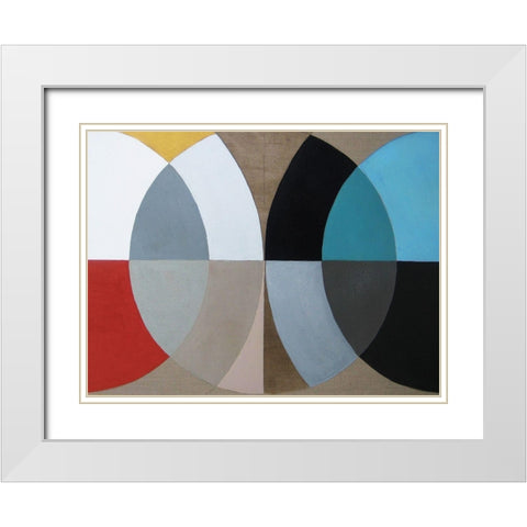 Clear Intentions I White Modern Wood Framed Art Print with Double Matting by Bellissimo Art