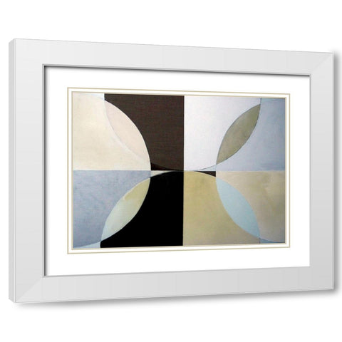 Clear Intentions II White Modern Wood Framed Art Print with Double Matting by Bellissimo Art